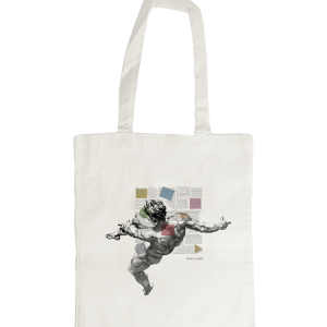 Katoenen schoudertas ‘Take a Leap’ -Kim €12,00